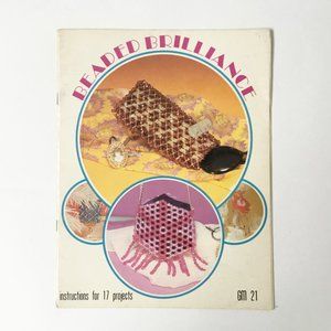 Vintage Bead Brilliance Craft Patterns Purse How-To Beading Booklet